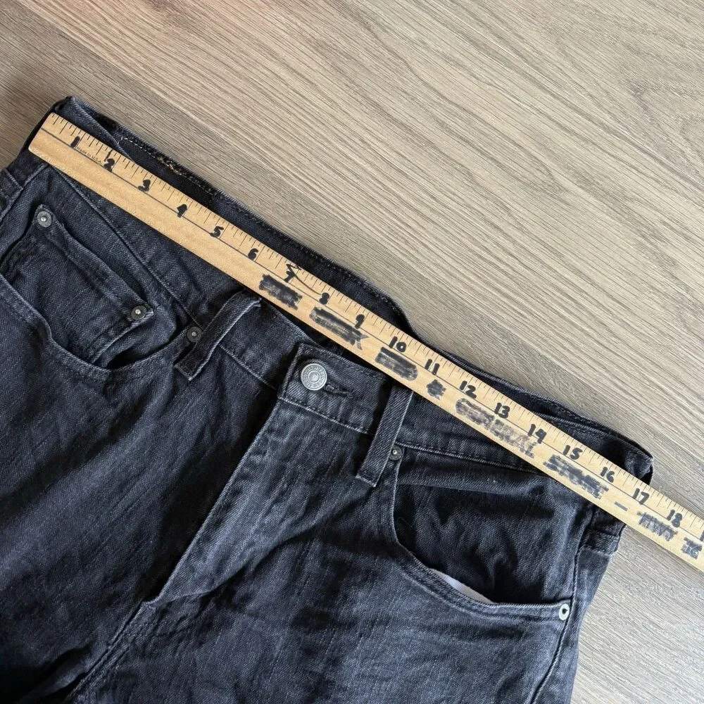 Levis 514 Jeans Men 34x34 (fits 34x32) Straight Fit Work Casual Black Cotton